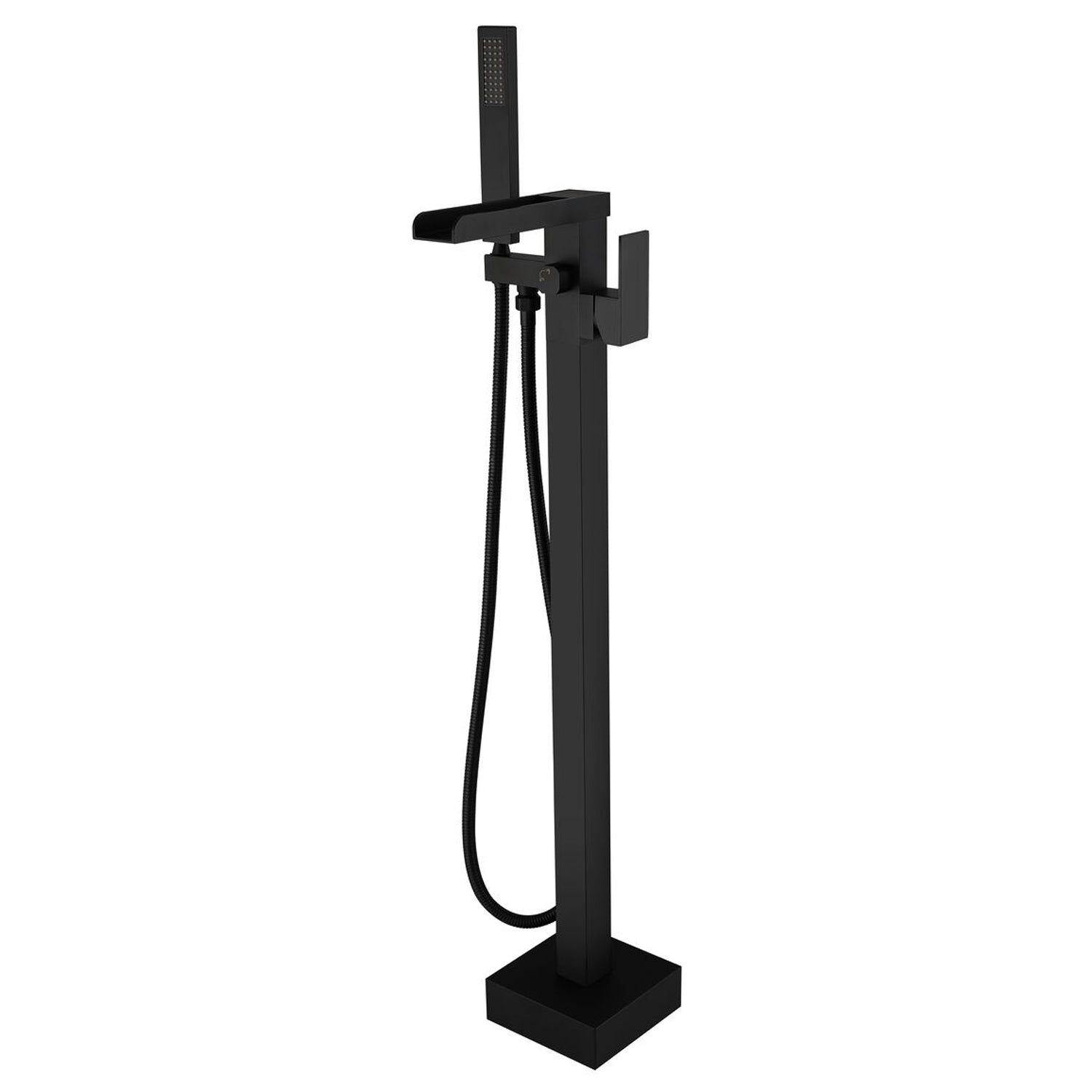 Colonna vasca a pavimento nero con miscelatore doccia Trendy by CeramicStore | Lo specialista del tuo bagno