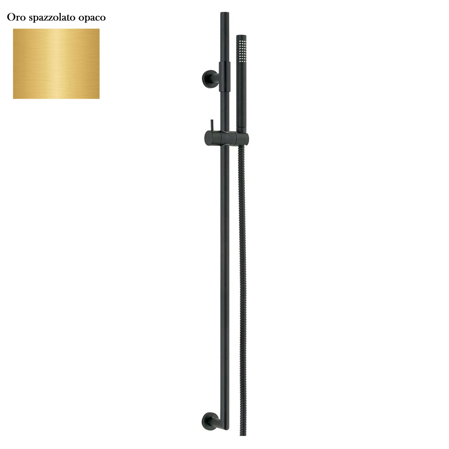 Saliscendi in ottone 2cm x 90cm doccia Artiste flessibile oro spazzolato by CeramicStore | Lo specialista del tuo bagno