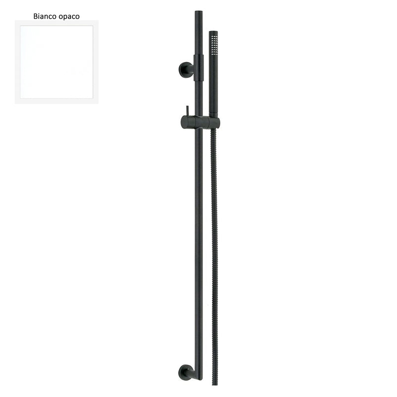 Saliscendi in ottone 2cm x 90cm doccia Alisso 3 e flessibile bianco by CeramicStore | Lo specialista del tuo bagno