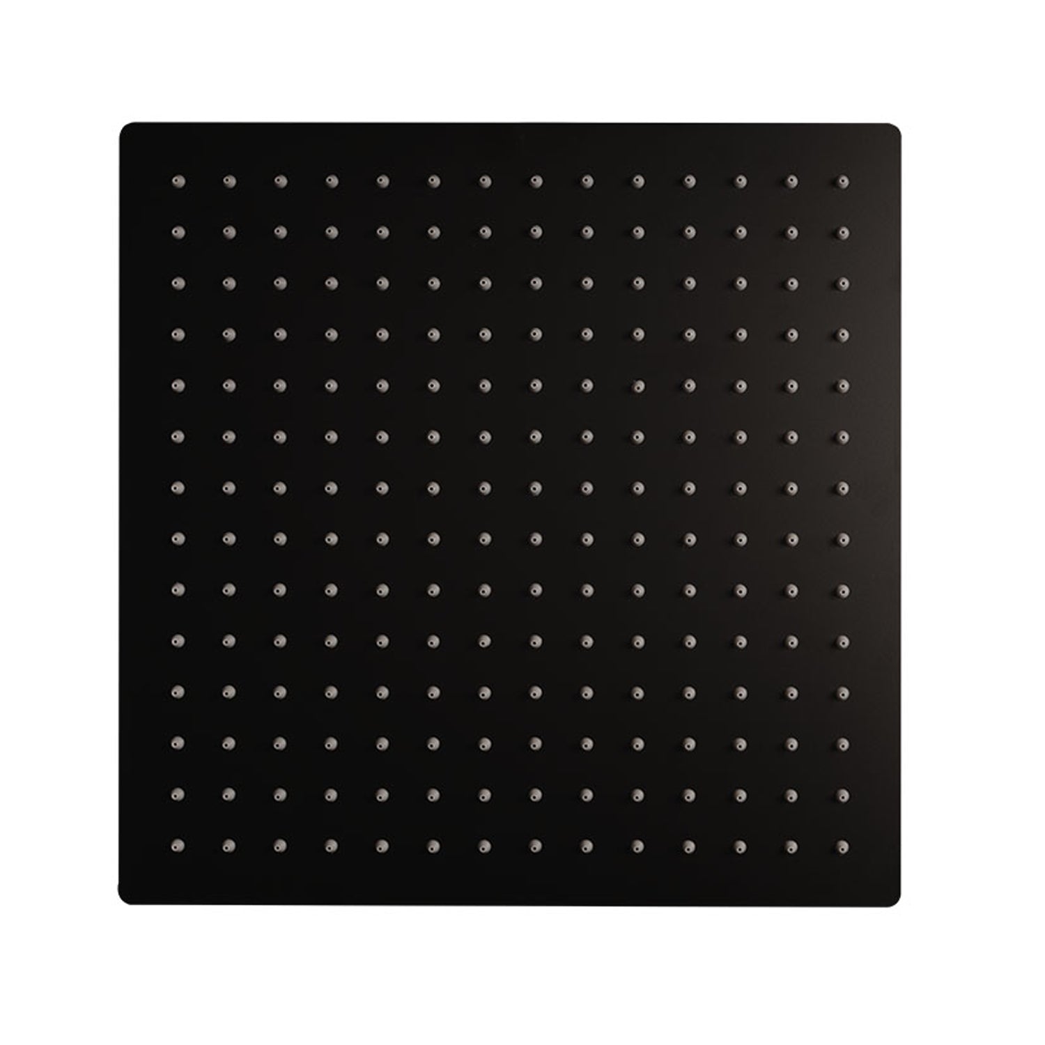 Soffione doccia quadrato in acciaio inox 25x25 cm colore nero - Ares by CeramicStore | Lo specialista del tuo bagno
