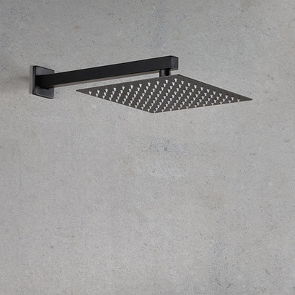 Soffione doccia quadrato in acciaio inox 25x25 cm colore nero - Ares by CeramicStore | Lo specialista del tuo bagno