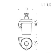 Spandisapone destro a muro collezione Link di Colombo Design by CeramicStore | Lo specialista del tuo bagno