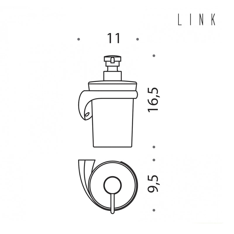 Spandisapone destro a muro collezione Link di Colombo Design by CeramicStore | Lo specialista del tuo bagno