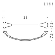 Porta salviette 38cm collezione Link di Colombo Design by CeramicStore | Lo specialista del tuo bagno
