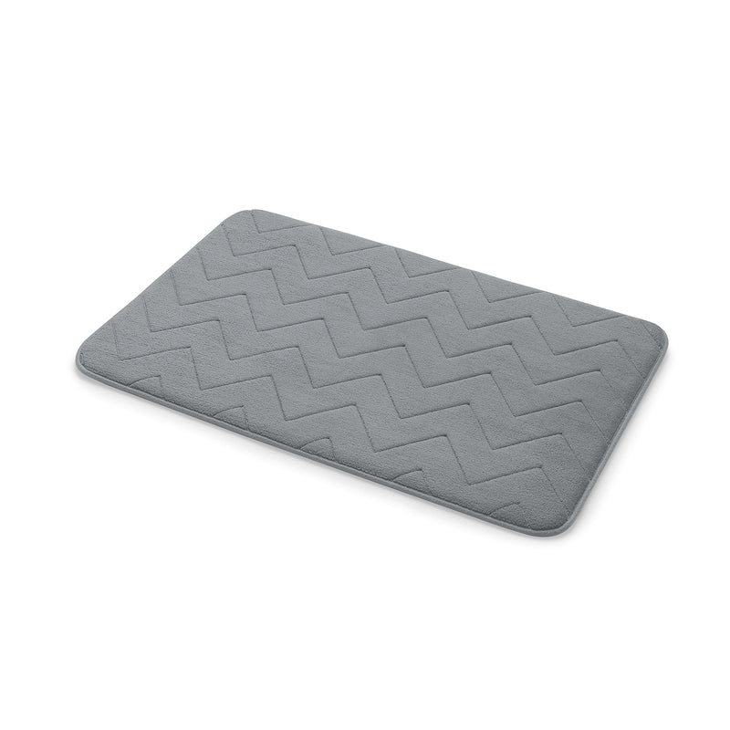 Tappeto 50x80 in memory foam con fondo antiscivolo Mousse di Gedy - Grigio by CeramicStore | Lo specialista del tuo bagno