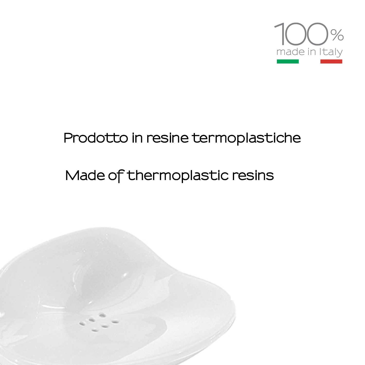 Portasapone da appoggio Gedy serie Moby - Bianco