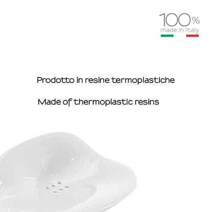 Portasapone da appoggio Gedy serie Moby - Bianco