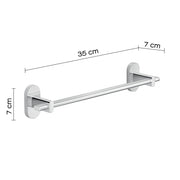 Portasalviette 35 cm in Acciaio Inox Gedy serie Febo - Cromato by CeramicStore | Lo specialista del tuo bagno