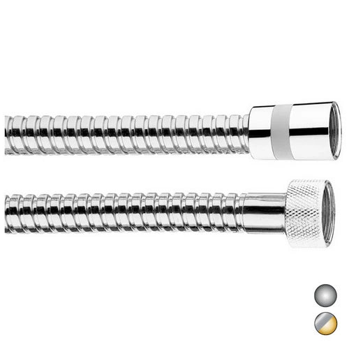 Flessibile doccia in ottone doppia aggraffatura cm 150 cromo