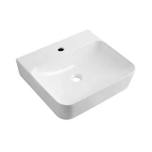 Lavabo d appoggio rettangolare con foro rubinetto cm 60x46 5x13