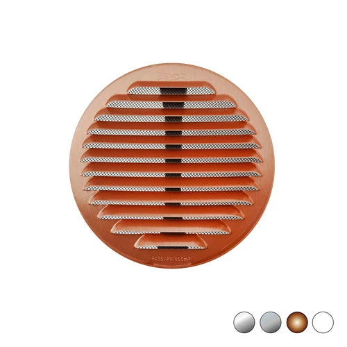 Griglia tonda in metallo con molle e rete d.125-160 mm inox