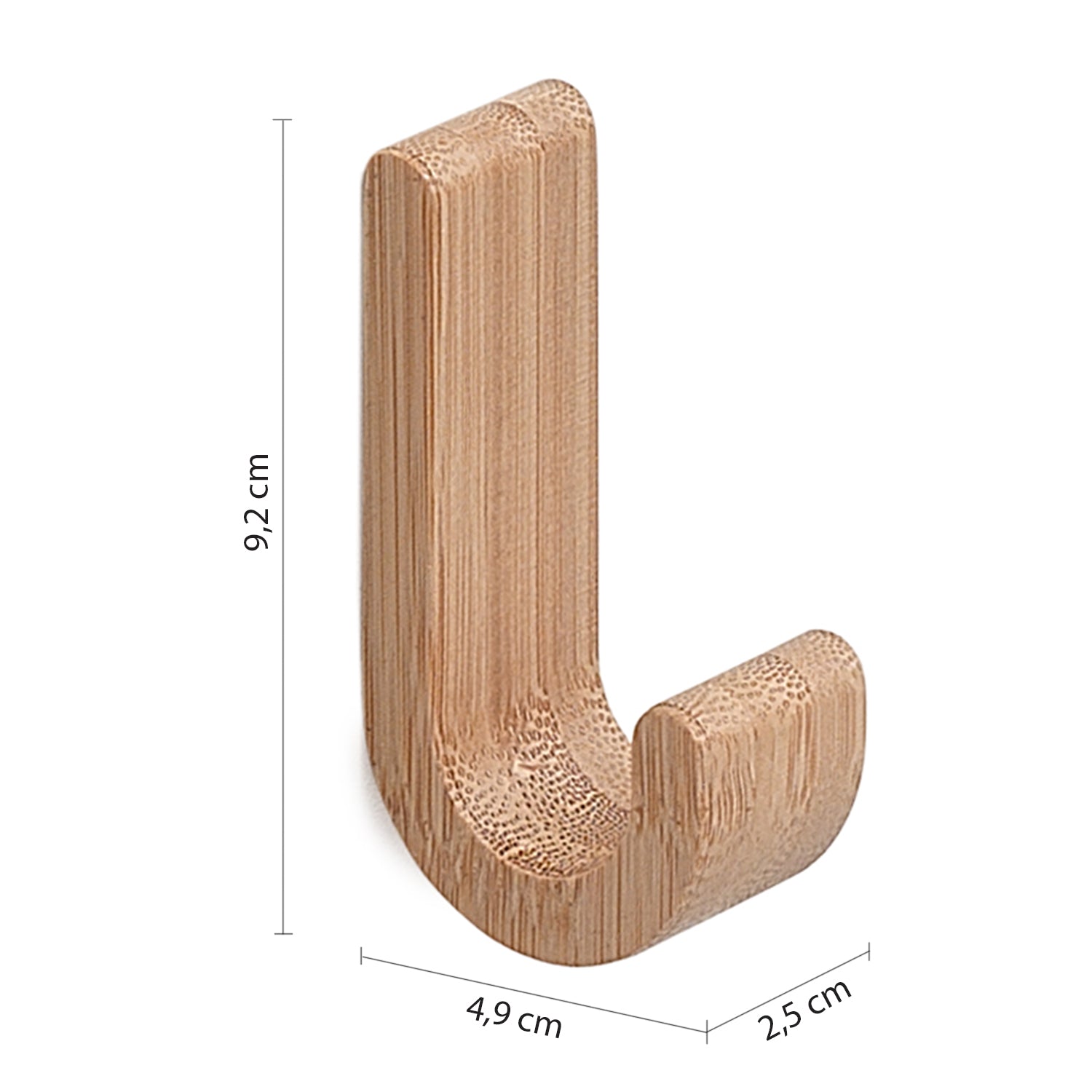 Set di 2 appendini in bambà¹ Gedy serie Himalaya - Naturale by CeramicStore | Lo specialista del tuo bagno