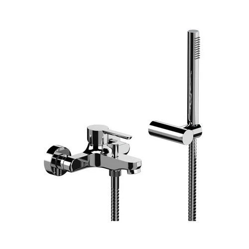 Miscelatore monocomando vasca con accessori linea action cromo