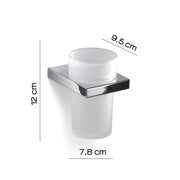 Portaspazzolini in Ottone e Cromall Gedy serie Lanzarote - Cromato by CeramicStore | Lo specialista del tuo bagno