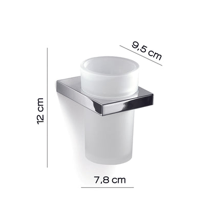 Portaspazzolini in Ottone e Cromall Gedy serie Lanzarote - Cromato by CeramicStore | Lo specialista del tuo bagno