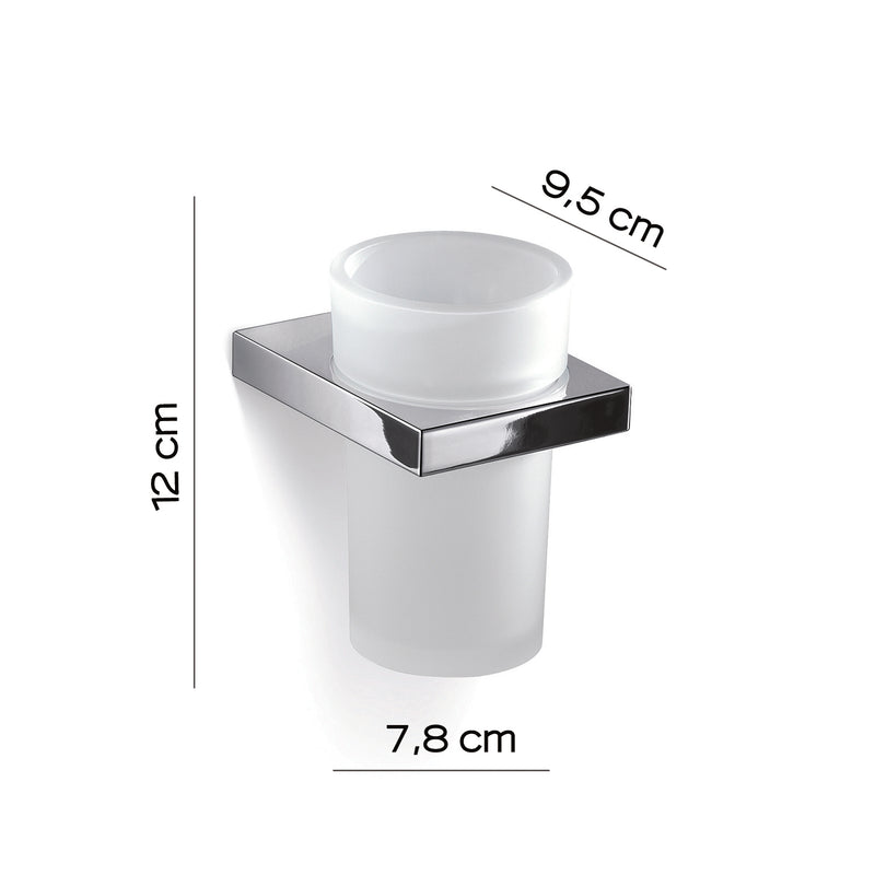 Portaspazzolini in Ottone e Cromall Gedy serie Lanzarote - Cromato by CeramicStore | Lo specialista del tuo bagno