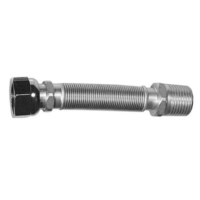 Flessibile inox raccordo in ottone mm 220 / 420 acqua parigi 1/2