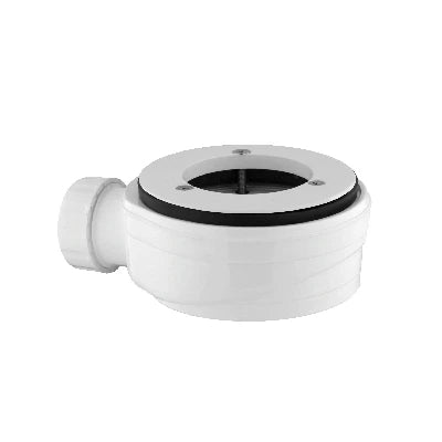 Piletta sifonata lux ribassata 3 viti univ. per piatti doccia stone diam. 90 flangia acciaio inox