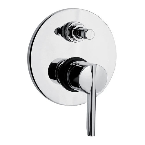 Miscelatore monocomando incasso doccia con deviatore linea pin cromo