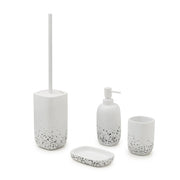 Portasapone con dettagli neri Gedy serie Layla - Bianco