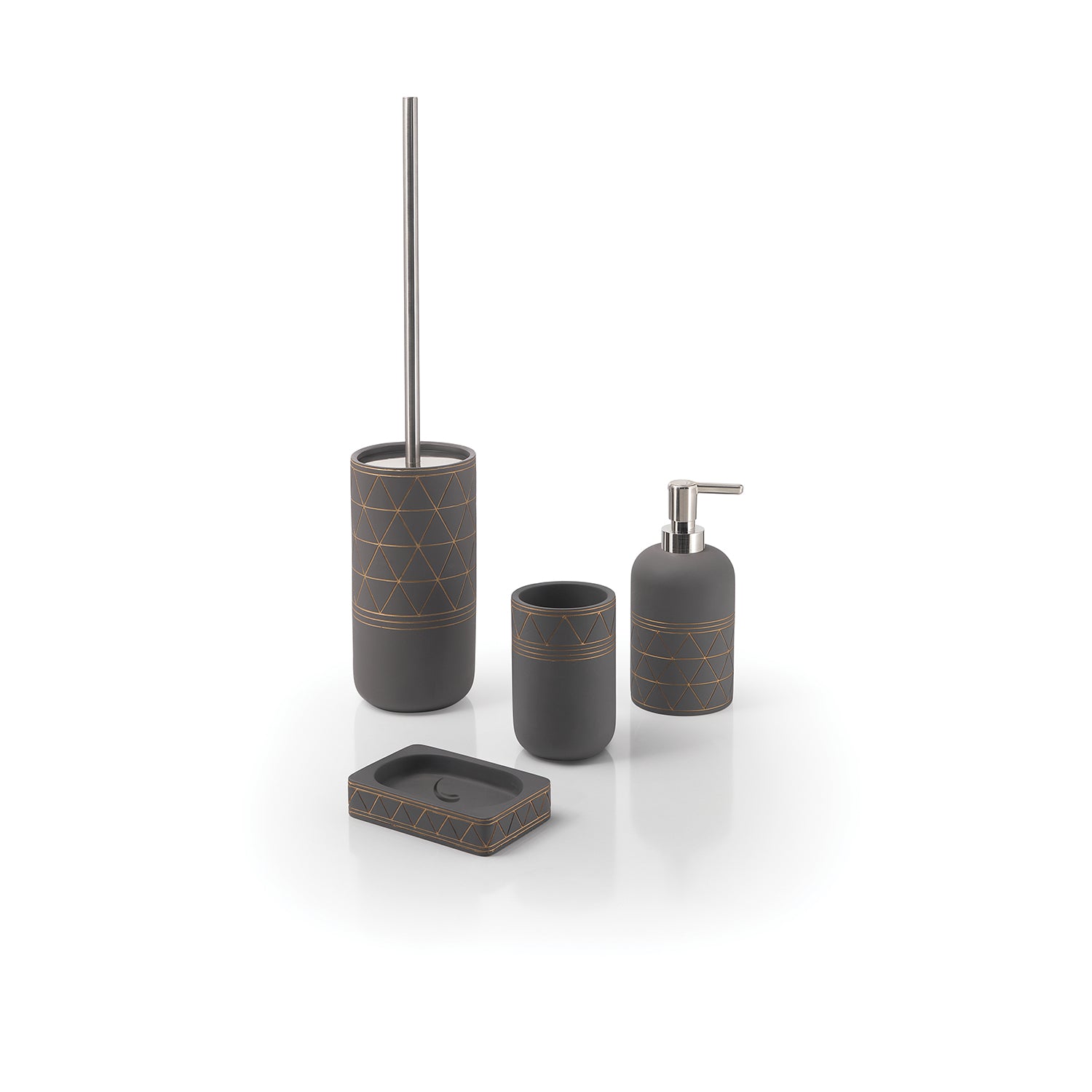 Portasapone in cemento Gedy serie Calipso - Grigio