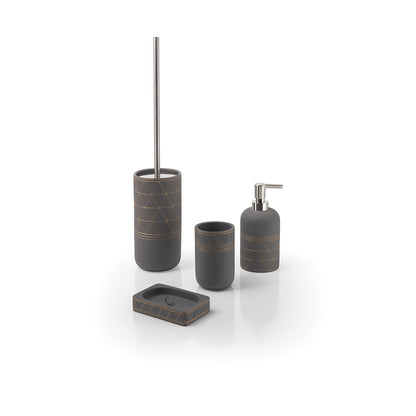 Portasapone in cemento Gedy serie Calipso - Grigio