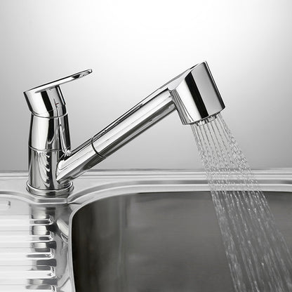 CA183CR linea Candy by Paffoni: miscelatore lavello monoforo con doccia estraibile in elegante finitura cromata by CeramicStore | Lo specialista del tuo bagno