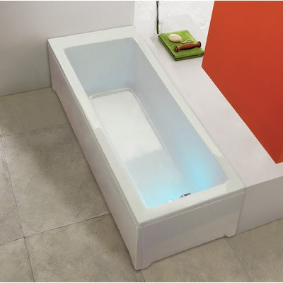 Guscio vasca rettangolare mod. agata con pannelli cm 170 x 70
