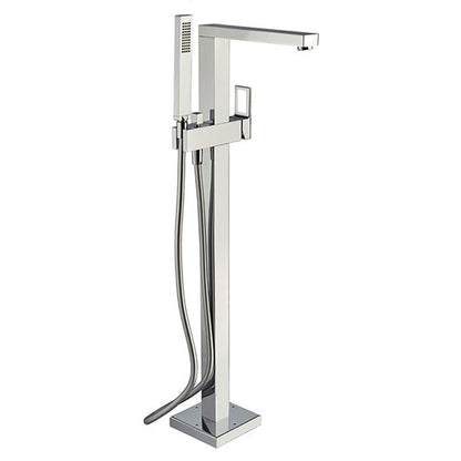 Miscelatore vasca a pavimento Paffoni Effe con doccino e base per il fissaggio by CeramicStore | Lo specialista del tuo bagno