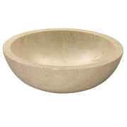 Lavabo da Appoggio in Marmo Travertino Tondo Beige Levigato di Prima SCELTA by CeramicStore | Lo specialista del tuo bagno