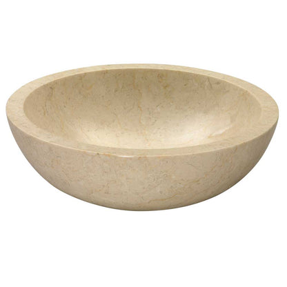 Lavabo da Appoggio in Marmo Travertino Tondo Beige Levigato di Prima SCELTA by CeramicStore | Lo specialista del tuo bagno