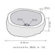 Lavabo da Appoggio in Marmo astratto beige by CeramicStore | Lo specialista del tuo bagno