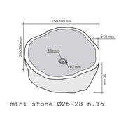Lavabo da Appoggio in Pietra Mini Stone by CeramicStore | Lo specialista del tuo bagno