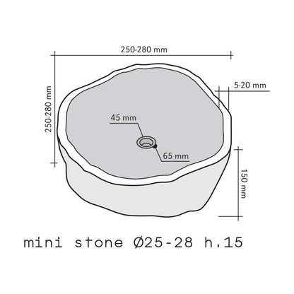 Lavabo da Appoggio in Pietra Mini Stone by CeramicStore | Lo specialista del tuo bagno