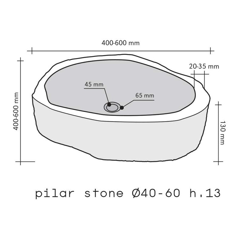Lavabo da Appoggio in Pietra Pillar Stone by CeramicStore | Lo specialista del tuo bagno