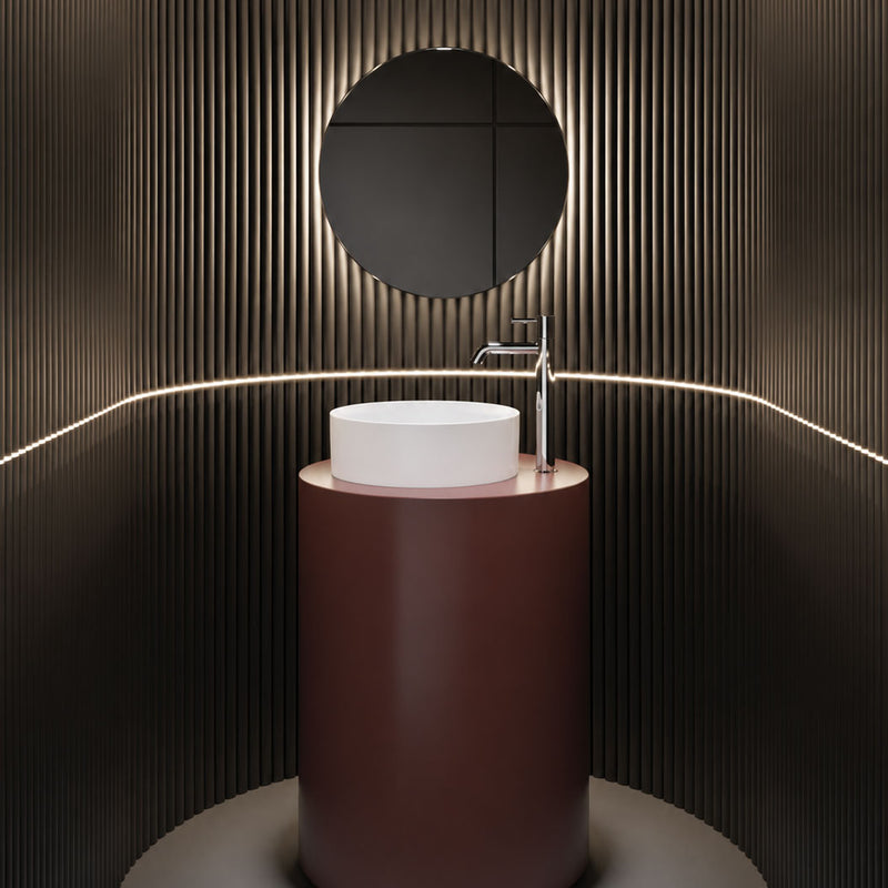 Aufsatzwaschbecken Gran Mascalzone Domus Falerii 45 cm rund weiß