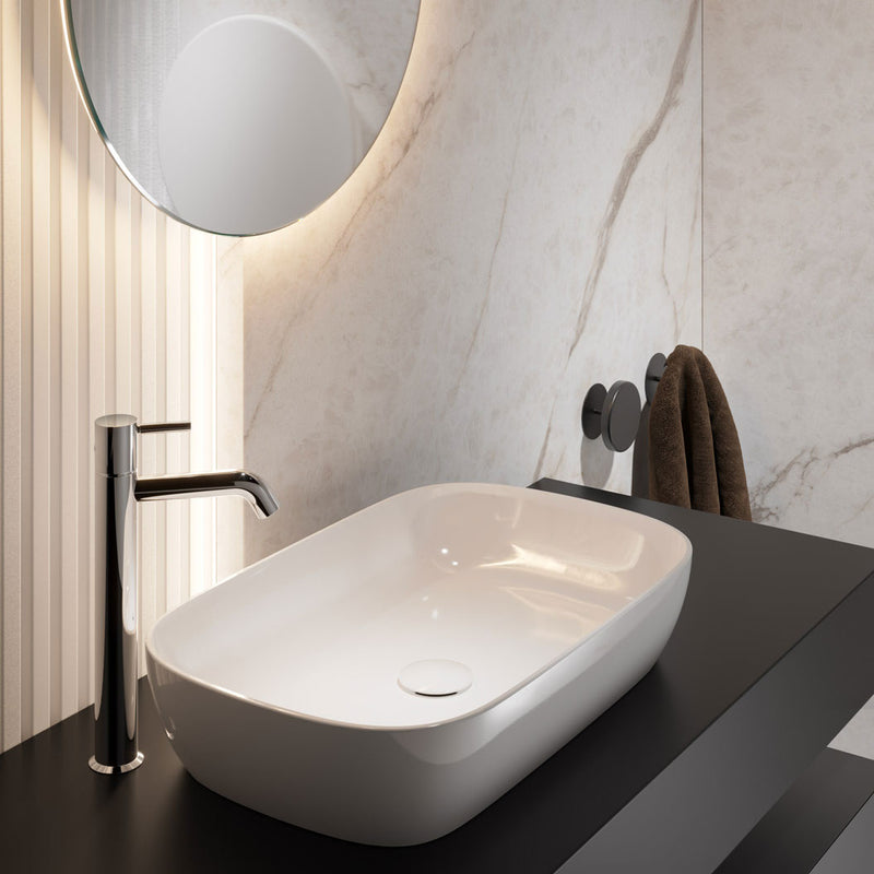 Aufsatzwaschbecken Gran Mascalzone Domus Falerii 45 cm rund weiß
