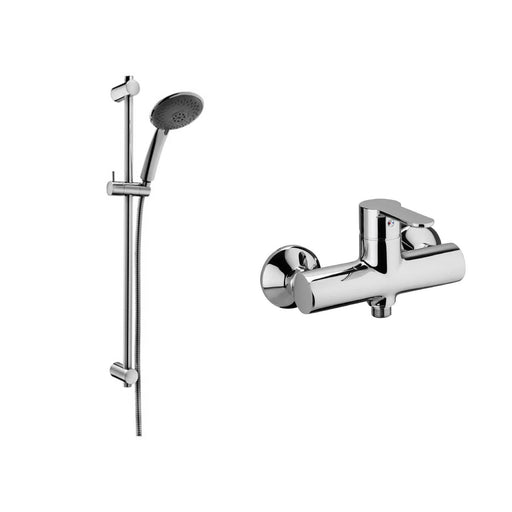 Set Saliscendi con asta per doccia e miscelatore doccia a muro esterno Paffoni by CeramicStore | Lo specialista del tuo bagno