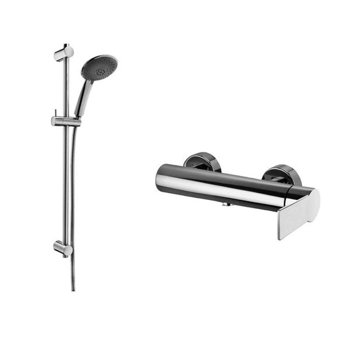 Set Saliscendi con asta per doccia Prestige e miscelatore doccia Tango senza doccino Paffoni by CeramicStore | Lo specialista del tuo bagno