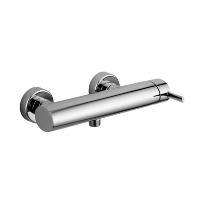 Set saliscendi con doccia tonda minimale e miscelatore doccia esterno cromo by CeramicStore | Lo specialista del tuo bagno