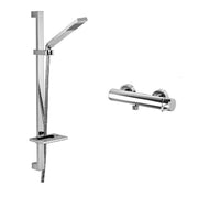 Set saliscendi con asta Level e miscelatore doccia esterno cromo Paffoni by CeramicStore | Lo specialista del tuo bagno