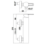 Set saliscendi con asta Level e miscelatore doccia esterno cromo Paffoni by CeramicStore | Lo specialista del tuo bagno