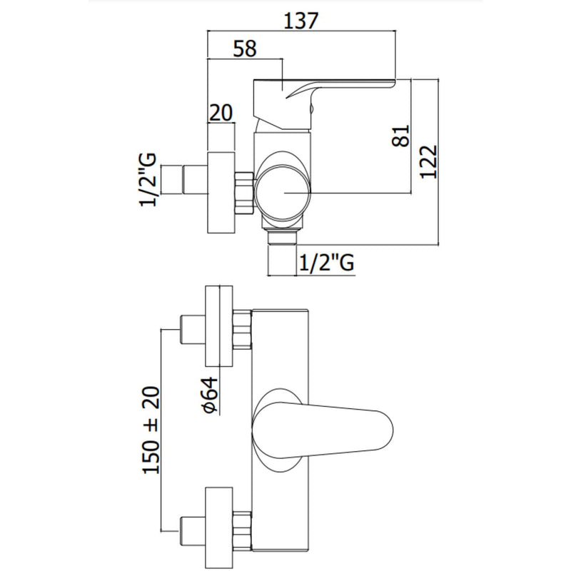 Set saliscendi con asta e flessibile in pvc argento Prestige e miscelatore doccia esterno Green cromo Paffoni by CeramicStore | Lo specialista del tuo bagno