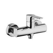 Set Saliscendi con asta e flessibile in pvc argento per doccia Prestige e miscelatore doccia esterno monocomando Red Cromo Paffoni by CeramicStore | Lo specialista del tuo bagno