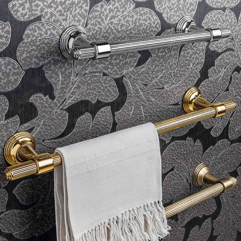 Porta salvietta 51cm in ottone cromato collezione Hermitage di Colombo Design by CeramicStore | Lo specialista del tuo bagno
