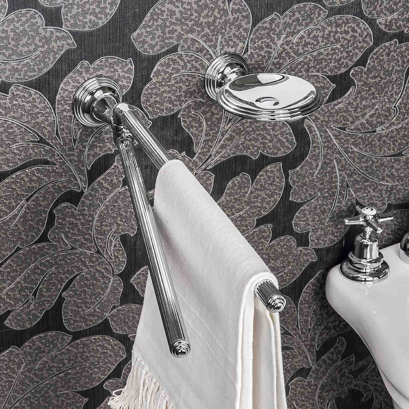 Porta salvietta doppio snodo in ottone cromato collezione Hermitage di Colombo Design by CeramicStore | Lo specialista del tuo bagno