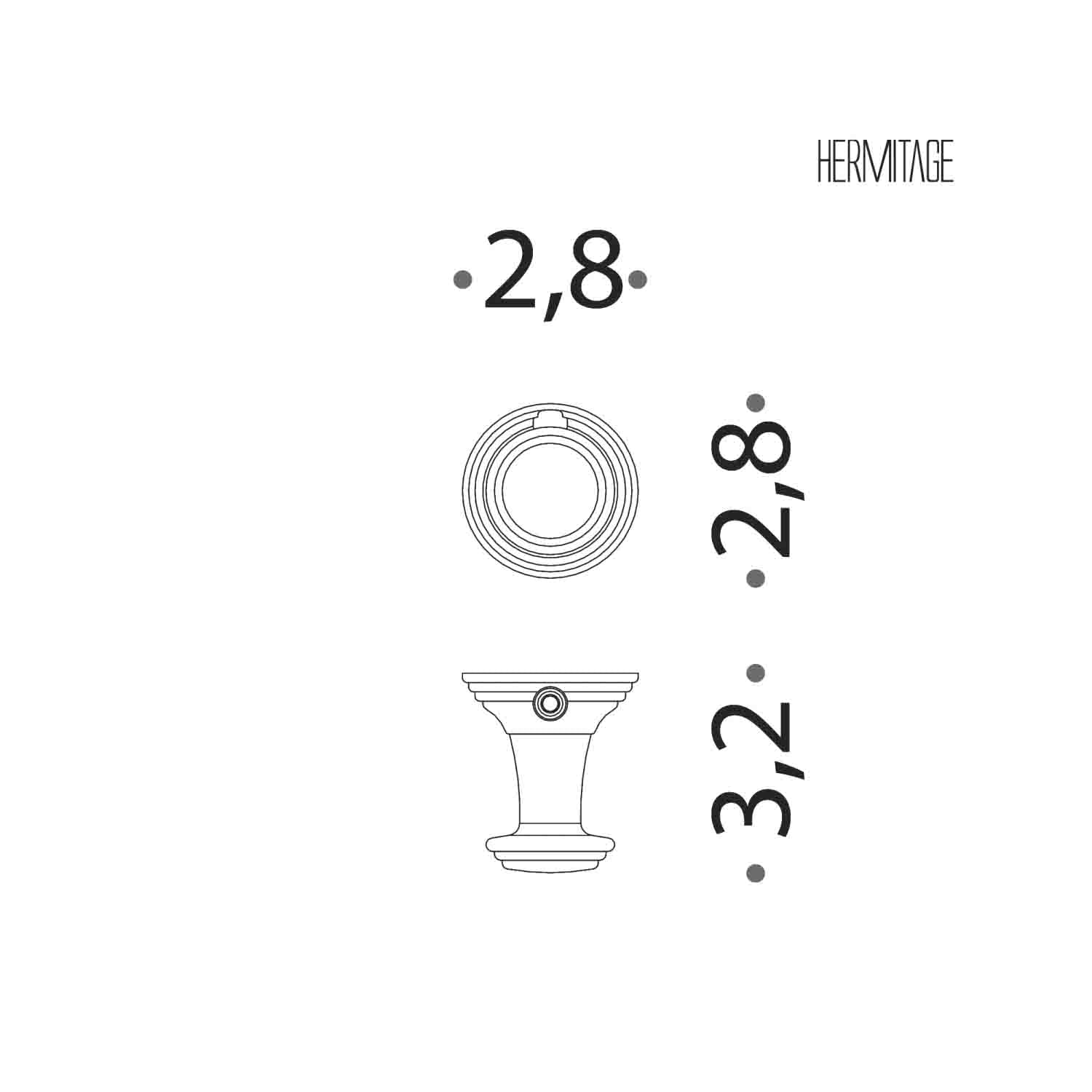 Appenditutto piccolo in ottone cromato collezione Hermitage di Colombo Design by CeramicStore | Lo specialista del tuo bagno