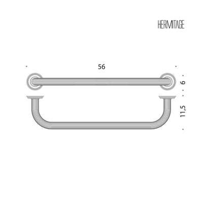 Maniglione 56cm per vasca in ottone cromato collezione Hermitage di Colombo Design by CeramicStore | Lo specialista del tuo bagno