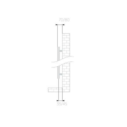 Radiatore d'arredo Tavolara 172,8x53,5 cm interasse 50 mm finitura Antracite by CeramicStore | Lo specialista del tuo bagno