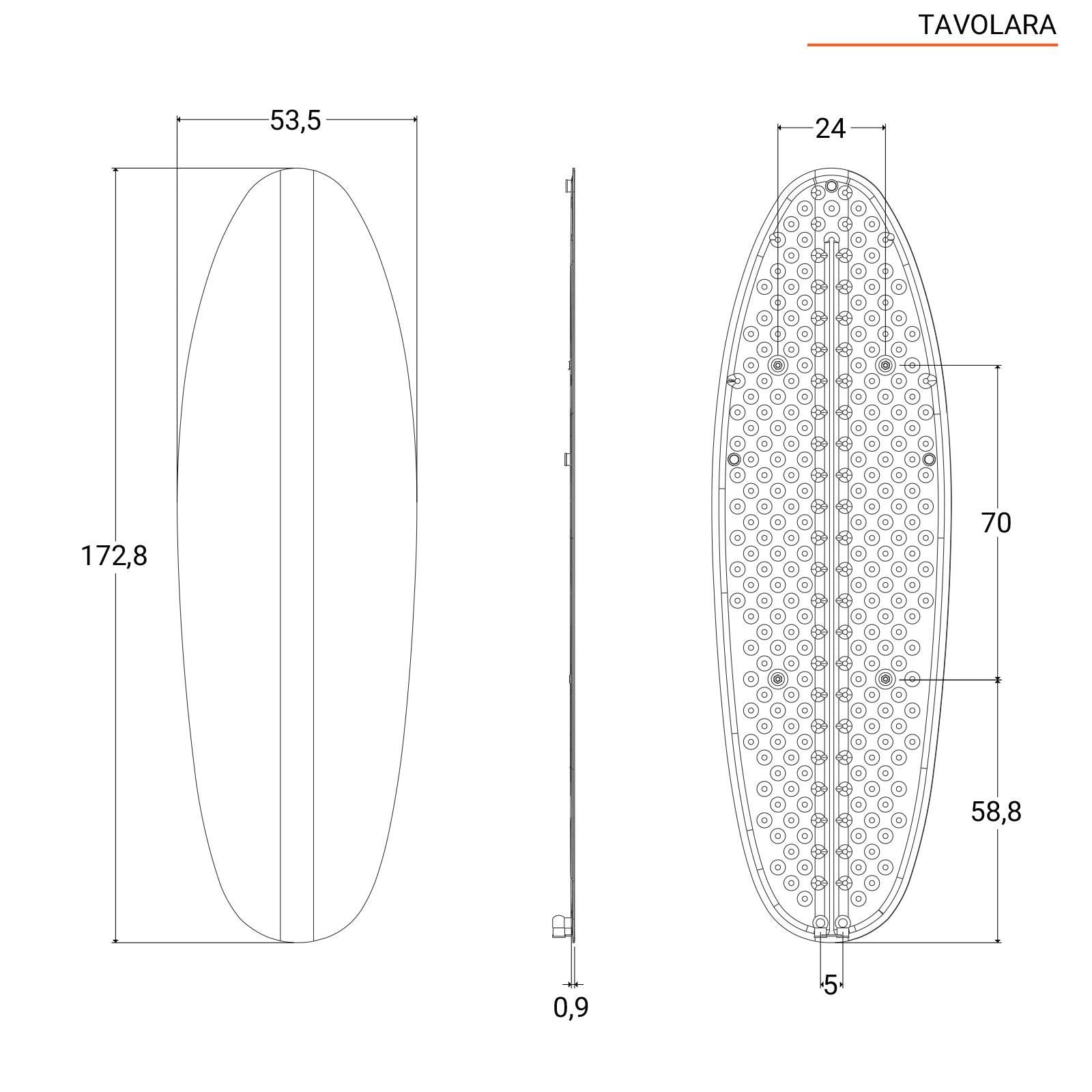 Radiatore d'arredo Tavolara 172,8x53,5 cm interasse 50 mm finitura Antracite by CeramicStore | Lo specialista del tuo bagno